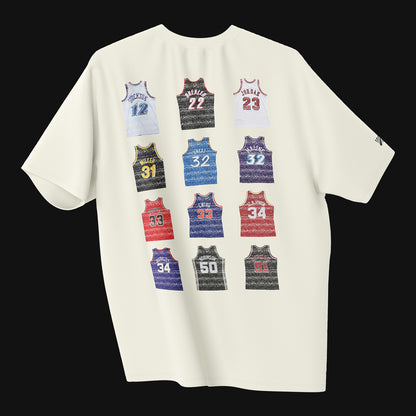 Camiseta Over - 90s Icons - Off-white