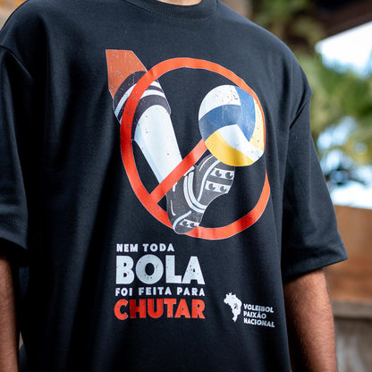 Camiseta Over - Paixão Nacional - Preta