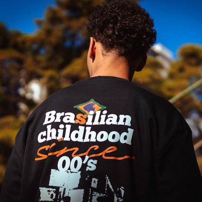 Camiseta Over - Brasilian Childhood - Preta