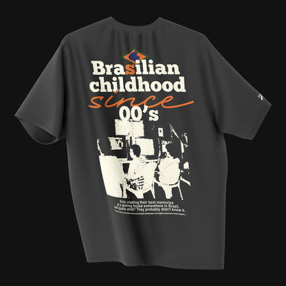 Camiseta Over - Brasilian Childhood - Preta