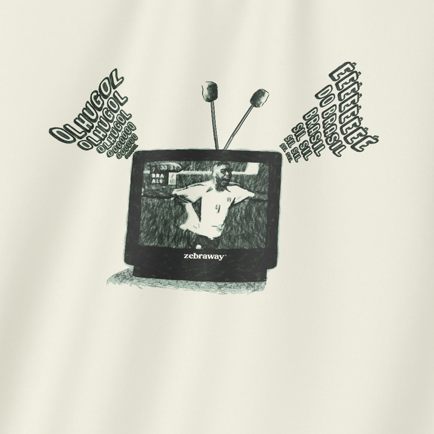 Camiseta Over - Buenas Memórias - Off-white