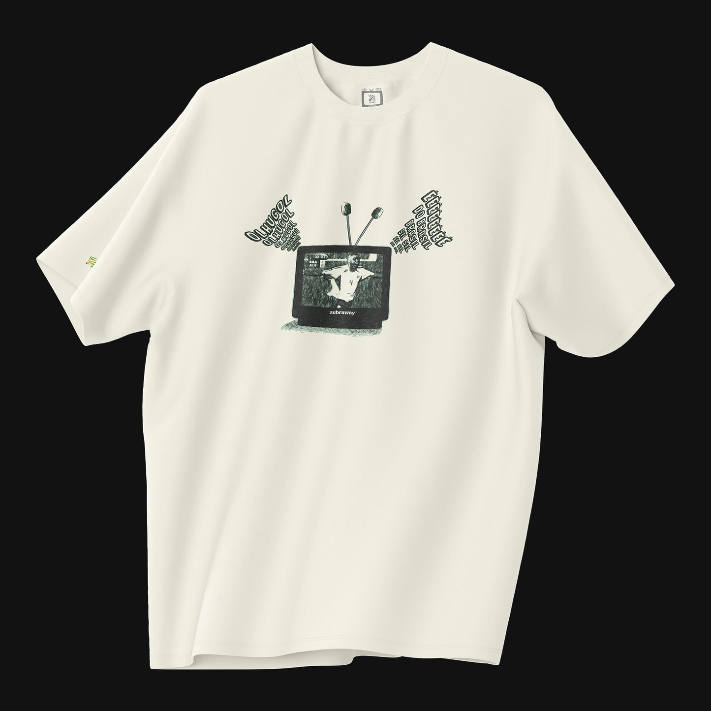 Camiseta Over - Buenas Memórias - Off-white