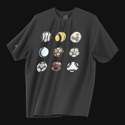 Camiseta Over - Quem chuta busca - Preta - Apenas Frente